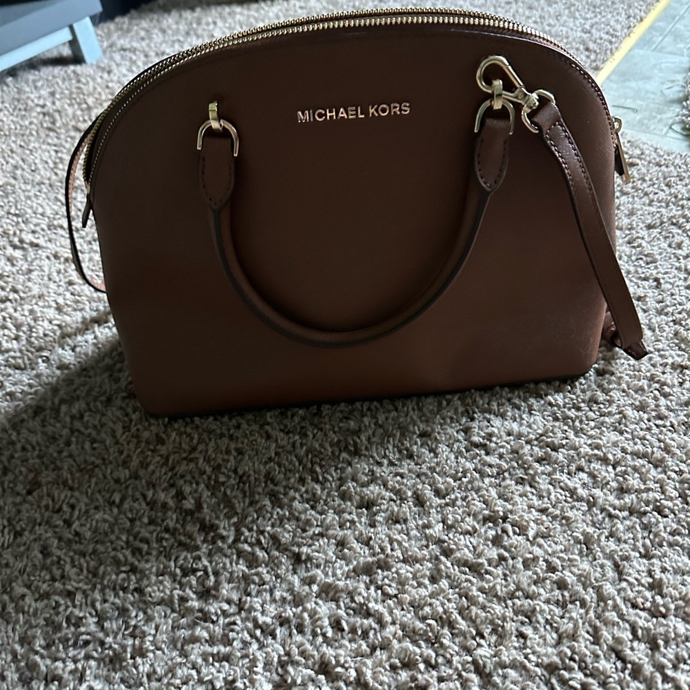 Michael Kors Tan Satchel Bag